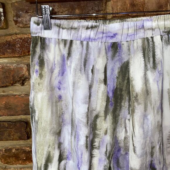 NWT Chico's Watermark Pull-On Printed Midi Skirt Women's size 0/4/Small - Picture 2 of 5